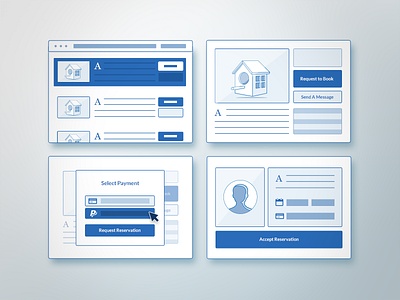 Microsite Graphics blue handsome illustration light ui ux white