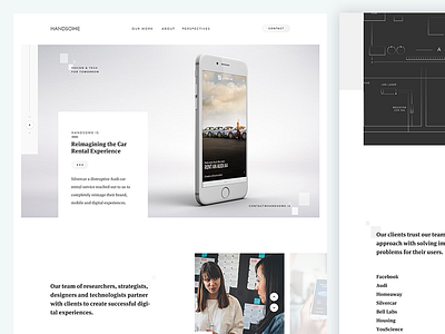 Handsome 2016 clean gold gray handsome marketing photography ui ux white