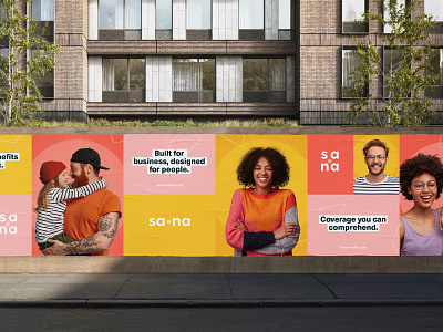 Sana Benefits | Billboard Design billboard billboard design brand design brand identity healthcare marketing marketing campaign