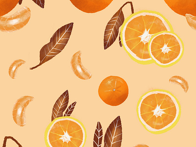Tangerine orange pattern