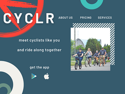 Cyclr landing page 002 dailyui dailyui002 design ui