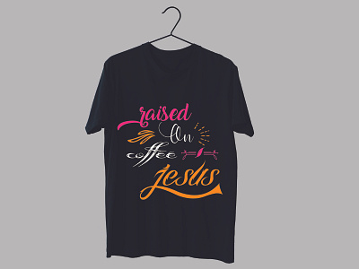 Raised on coffee jesus svg t-shirt design....? 3d animal design branding graphic design jesus design logo svg design t shirt t shirt design typography design