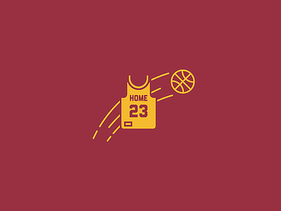 Welcome home LeBron basketball cavs icon illustration lebron