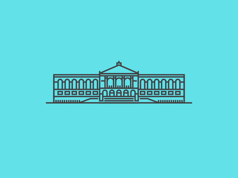 The Art Institute of Chicago chicago art institute museum illustration icon