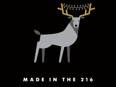 Holiday Deer 2 deer holiday illustration lights