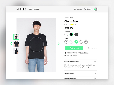 Fashion Product Page 👕 design e commerce fashion product design product page ui user interface web