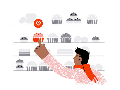 Gathering your preferences ❤️ digital illustration food illustration people personalization preferences restaurant