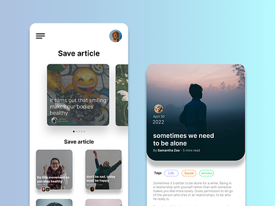Mobile Ui:Article Apps
