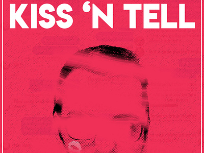Podcast Cover Art: KISS 'N TELL design illustration