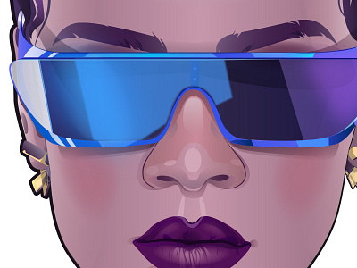 Dior Glasses Riri dior fashion glasses illustration rihanna