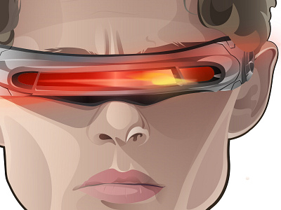 Cyclop glasses illustration cyclop glasses illustration x men