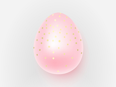 Golder Easter easter egg glitter pink softy