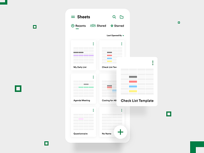 Sheets App UI Redesign