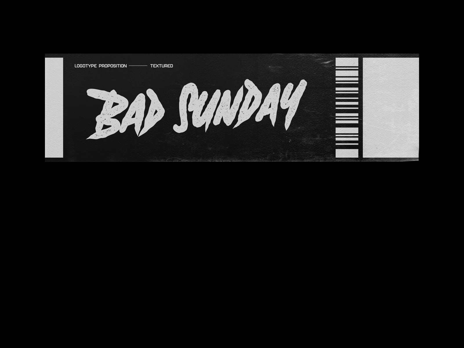 Bad Sunday Logotype Propositions custom type custom typography handlettering handtype lettering logo logo design logodesign logotype type typedesign typeface typography