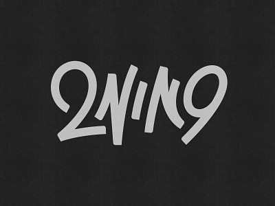 2NIN9 Logotype branding handlettering lettering logo logo design logotype type typeface typography