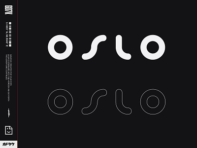 City Series 03 : OSLO branding design illustrator lettering logo logotype minimal oslo type typography