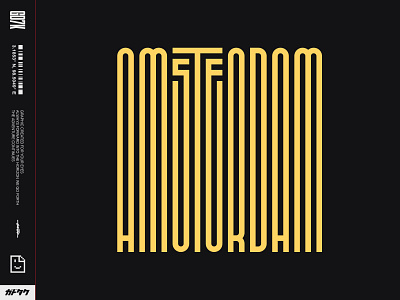 City Series 11 : AMSTERDAM design handlettering handtype lettering logo logotype type typedesign typography