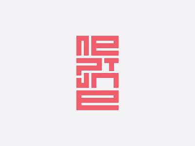 Planets Series 06 - NEPTUNE design handlettering handtype japanese lettering logo logotype minimalist logo type typedesign typeface typography