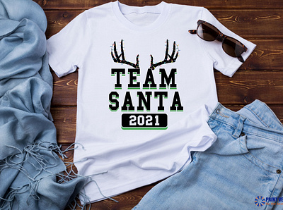 Team Santa 2021 christmas design graphic design santa svg theprintvector winter