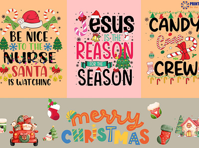 ✅✅New Christmas Designs😍😍 candy cane christmas design graphic design svg theprintvector