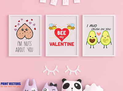 🎯I'm Nuts About You🎯 avocado design graphic design love nuts svg theprintvector valentines day