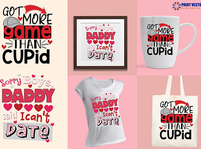 📌Got more game than Cupid - Valentine's Day📌 cupid design graphic design love png sublimation svg theprintvector valentine