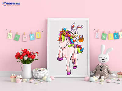 🎯NEW UPDATE FOR ESATER DAY🎯 bunny design easter day eggs graphic design jpg png svg theprintvector