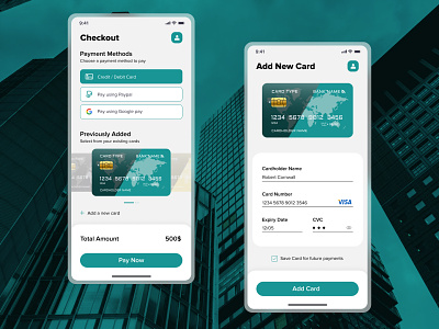 Credit Card Checkout | #DailyUI #002 application appui bankingapp checkout app creditcard dailyui figma mobile app motion graphics ui uiinspiration user experience userinterface userinterfacedesign web design