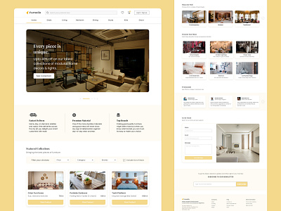 Furniture Website Landing Page