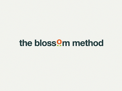 The Blossom Method Logo Concept #2 abstract branding flower helvetica identity logo