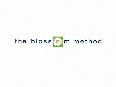 The Blossom Method Logo Concept #3 abstract flower branding identity logo organic