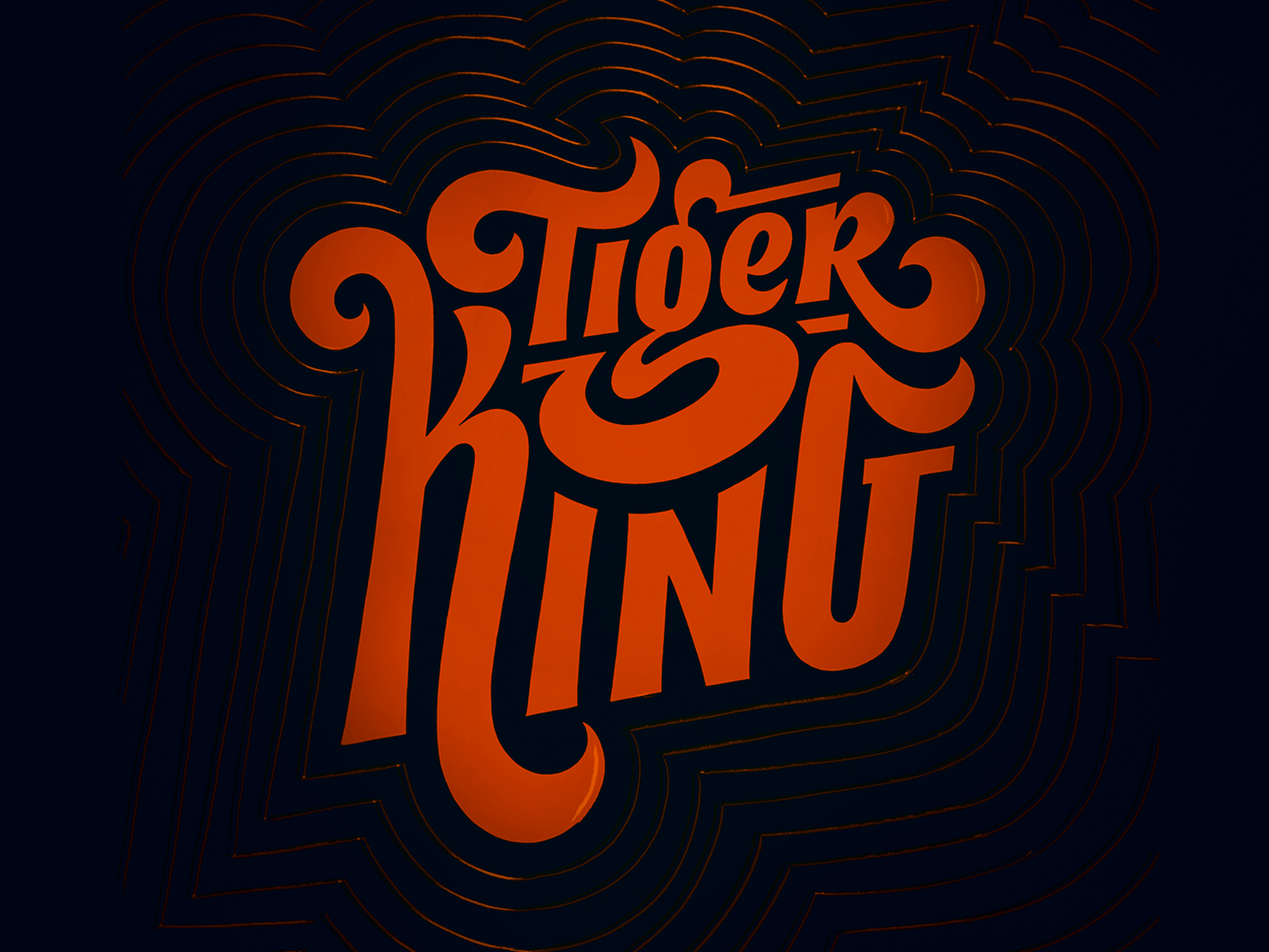 e x 🐯t i c custom lettering custom typography hand lettering joe exotic procreate procreatelettering tiger king type