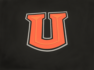 University U alphabet hand lettering lettering madewithpaper typography