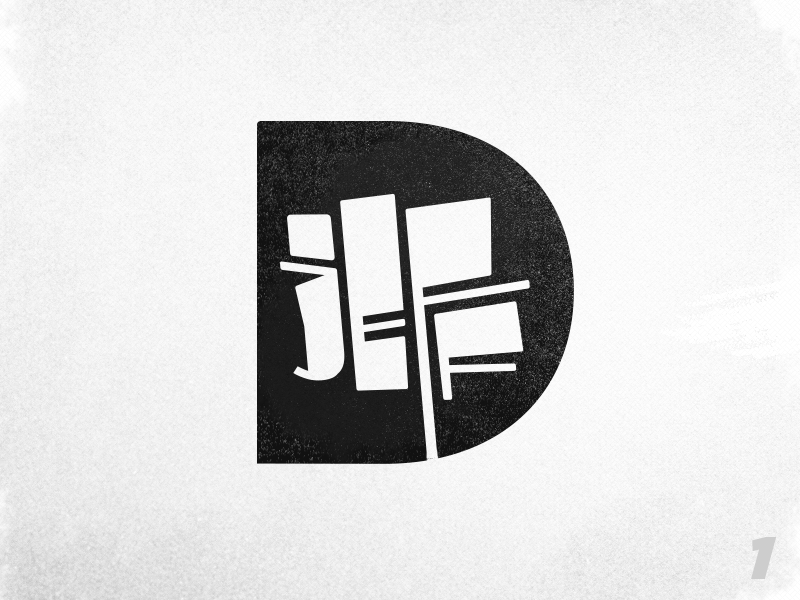 Jeff D. Identity Exploration branding custom lettering identity logo
