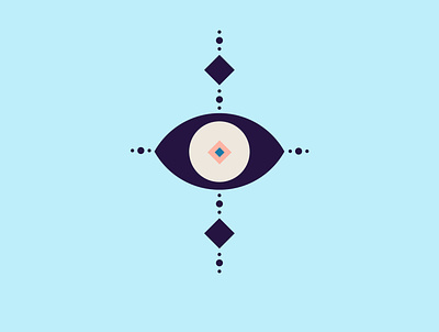 Eye Logo brand identity branding design digital art geometric logo icon iconography logo design symbols ui