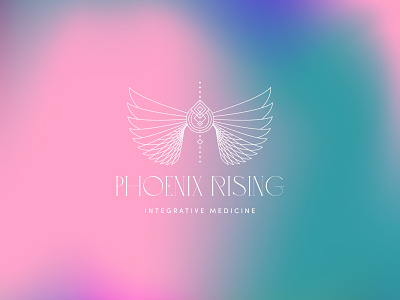 Phoenix Rising Brand Identity brand identity branding branding design geometric logo gradient iconography illustrator logo logodesign symbols