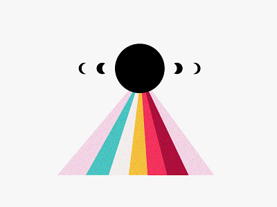 Moon Logo logo design logo designer moon rays sacred geometry sunburst