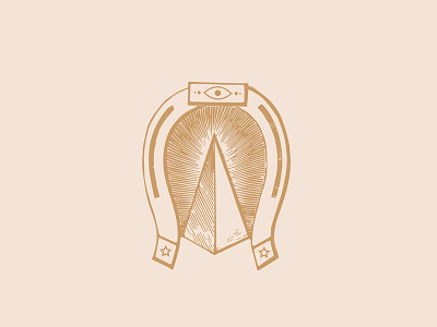 Horseshoe Graphic brand identity branding design ethereal geometric logo graphic art horseshoe iconography illustration logo logo design logo type sacred geometry symbols