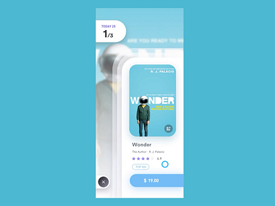 Book App-Daily Recommend Books animation app book books dark ui ux