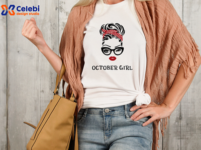 October Girl SVG celebi messy bun nana october october girl svg