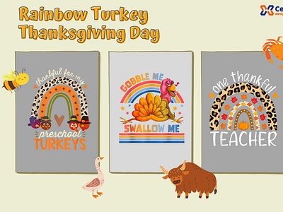 🦜🐓Rainbow Turkey - Swallow Me🐓🐓 celebi design rainbow svg swallow me thanksgiving turkey