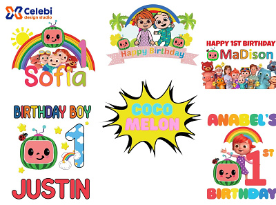 🎉Happy Birthday To You celebi cocomelon design sublimation svg