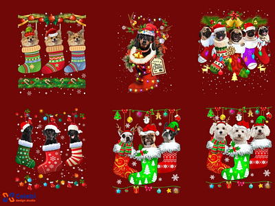😍Wow! How cute the dogs are!🐶🐶🐺 celebi christmas design dog pet png sublimation svg