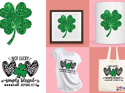 Clover - Lucky leaf celebi clover cut files design jpg png st patricks day sublimation svg