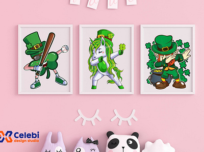 ☘️🍀We're all DABBING for St Patrick's Day🍀🍀 celebi design png st patricks day sublimation svg