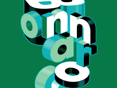 Bonnaroo Type WIP 3d bonnaroo lettering typography