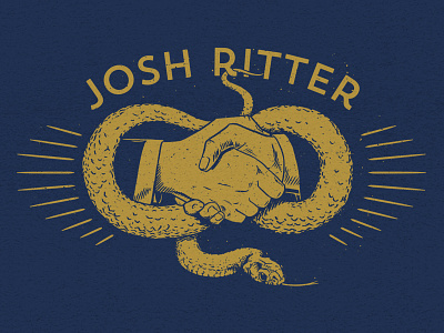 Josh Ritter Handshake Tee deal hands handshake josh ritter serpent snake