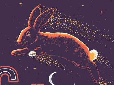 Rabbit lucky magic poster rabbit