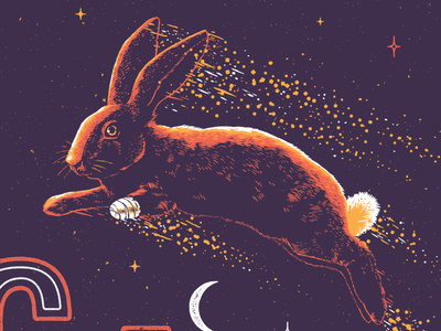 Rabbit lucky magic poster rabbit