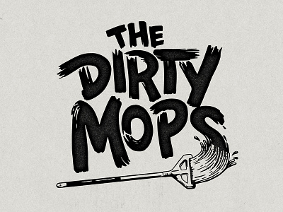 Dirty Mops Logo band dirty logo mop typography